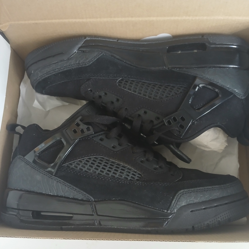 Nike Jordan Spizike Low Black Shoes Size 5.5Y